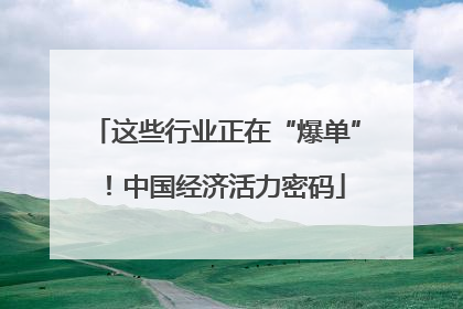 这些行业正在“爆单”！中国经济活力密码
