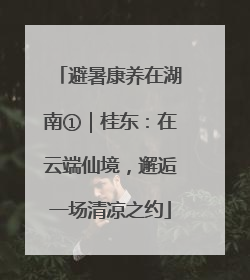 避暑康养在湖南①｜桂东：在云端仙境，邂逅一场清凉之约