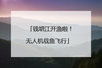 钱塘江开渔啦！无人机载鱼飞行