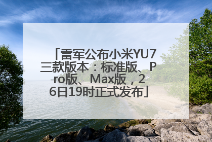 雷军公布小米YU7三款版本：标准版、Pro版、Max版，26日19时正式发布