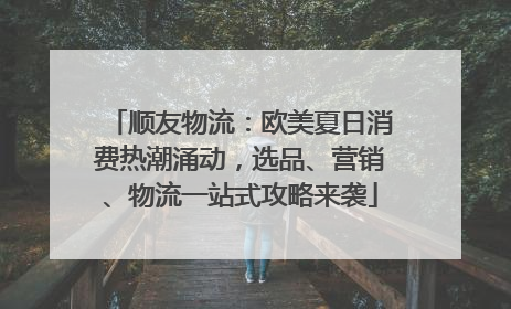 顺友物流：欧美夏日消费热潮涌动，选品、营销、物流一站式攻略来袭