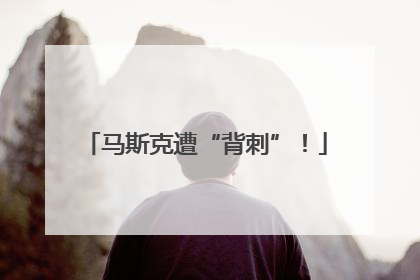马斯克遭“背刺”！