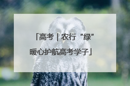 高考｜农行“绿”暖心护航高考学子