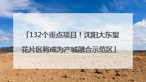 132个重点项目！沈阳大东望花片区将成为产城融合示范区
