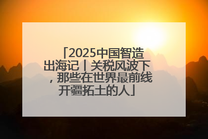 2025中国智造出海记丨关税风波下，那些在世界最前线开疆拓土的人