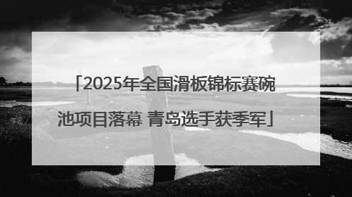 2025年全国滑板锦标赛碗池项目落幕 青岛选手获季军