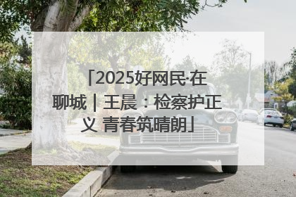 2025好网民·在聊城｜王晨：检察护正义 青春筑晴朗