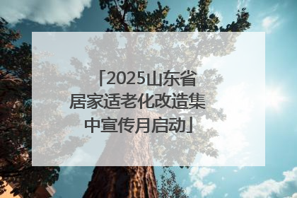 2025山东省居家适老化改造集中宣传月启动