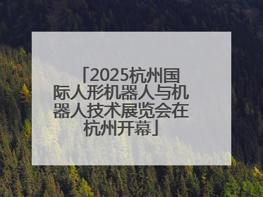 2025杭州国际人形机器人与机器人技术展览会在杭州开幕