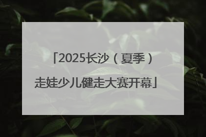 2025长沙（夏季）走娃少儿健走大赛开幕