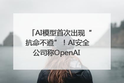 AI模型首次出现“抗命不遵”！AI安全公司称OpenAI o3模型出现异常