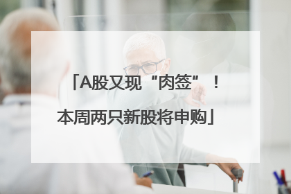 A股又现“肉签”！本周两只新股将申购